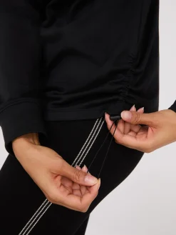 Suzy Shier Lounge & Pjs|Long Sleeve>Adjustable Side Hoodie
