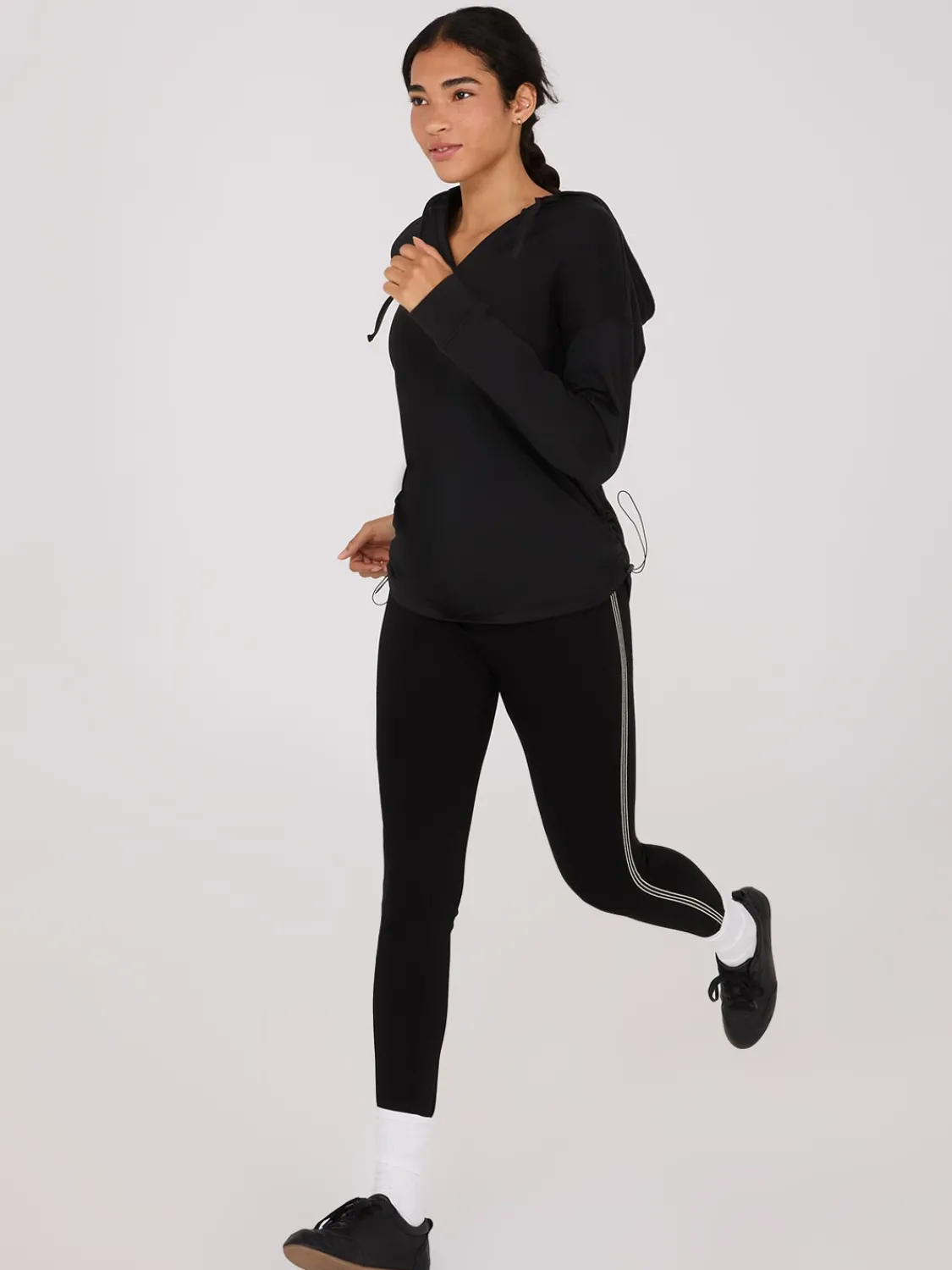 Suzy Shier Lounge & Pjs|Long Sleeve>Adjustable Side Hoodie
