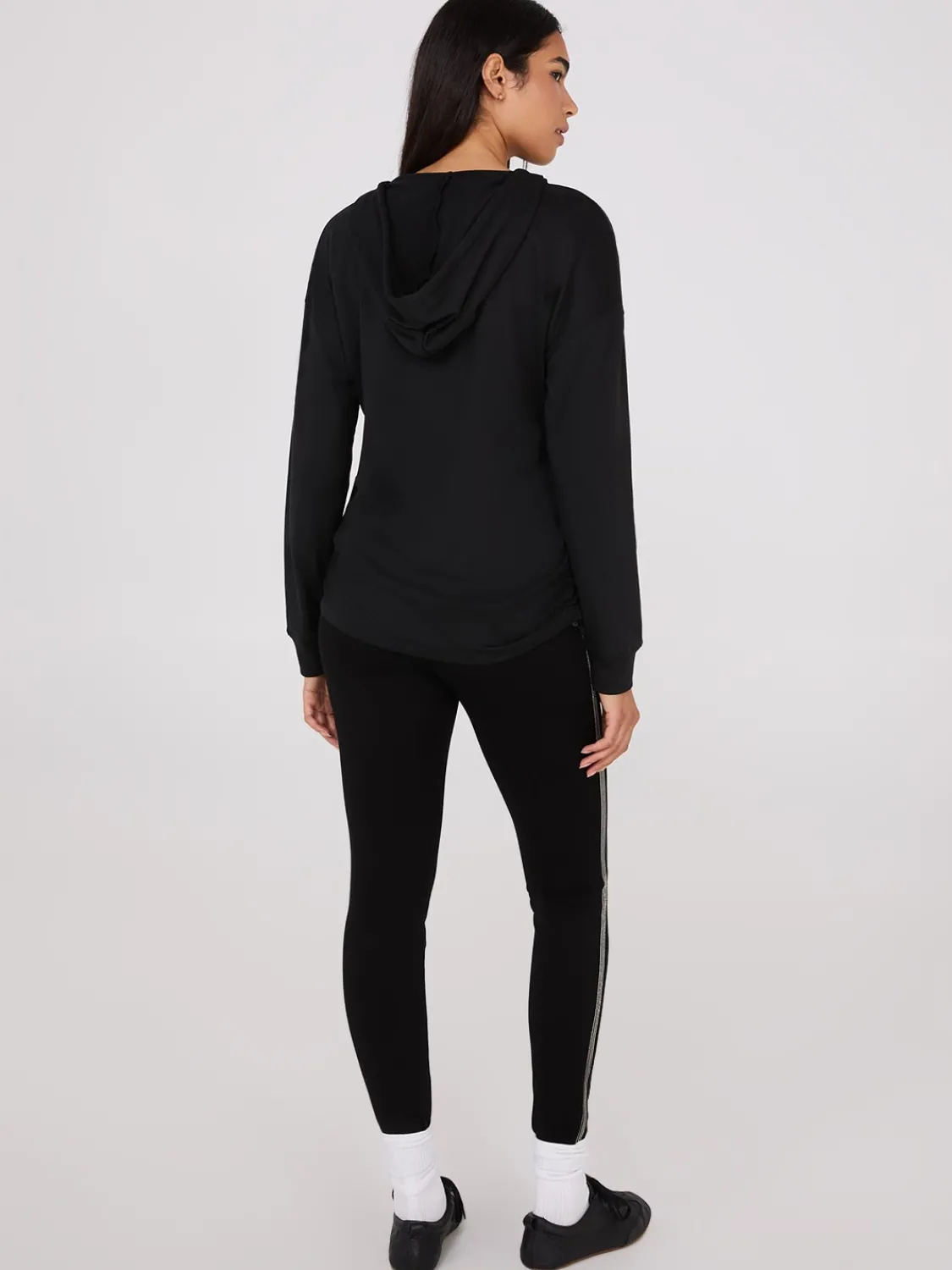 Suzy Shier Lounge & Pjs|Long Sleeve>Adjustable Side Hoodie