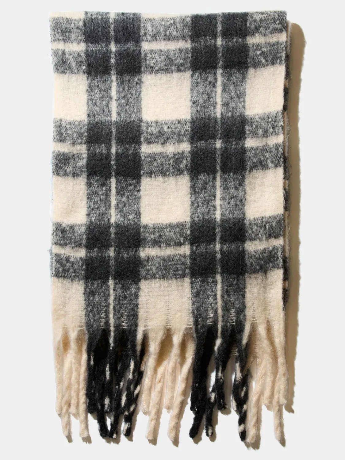 Suzy Shier Hats & Scarves & Gloves>Brushed Checked Scarf