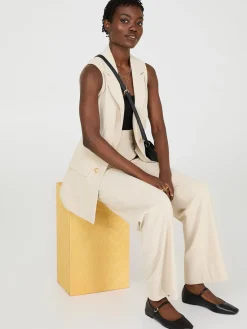 Suzy Shier Suiting|Blazers & Vests>4-Button Sleeveless Open Blazer