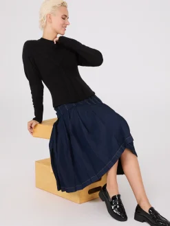 Suzy Shier Long Sleeve|Sweaters & Cardigans>Cable Knit Pointelle Sweater