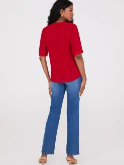 Suzy Shier Tops|Short Sleeve><noscript><img width=