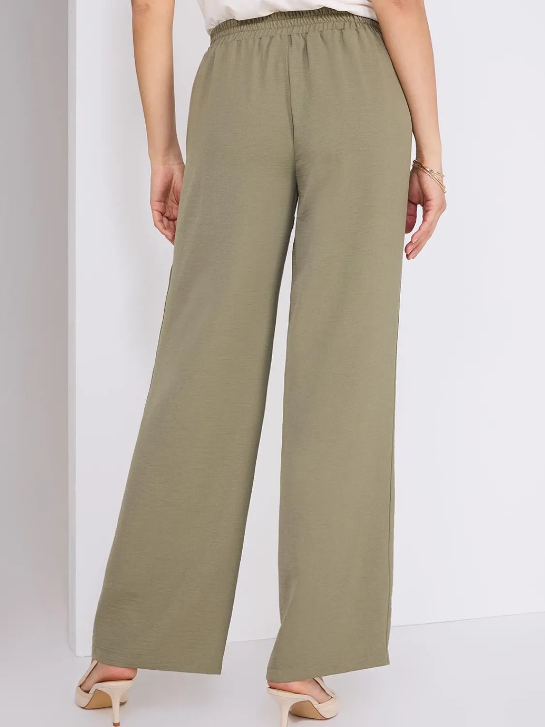 Suzy Shier Bottoms|Pants>Classic Rise Wide-Leg Pants
