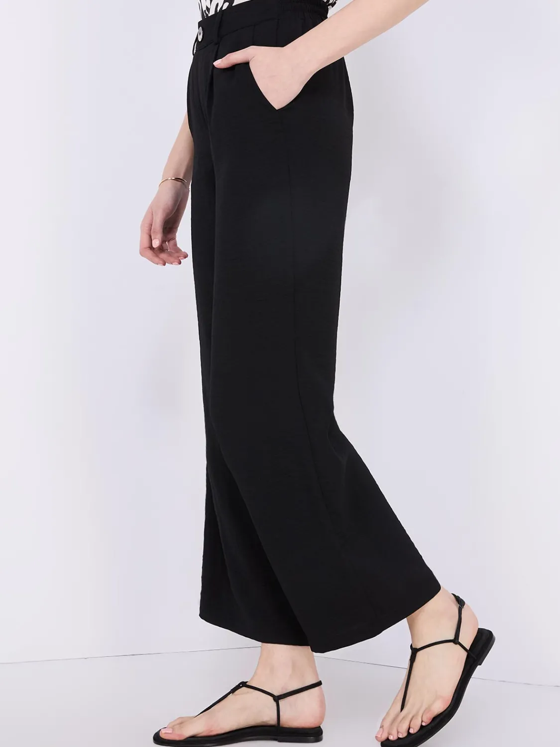 Suzy Shier Bottoms|Pants>Classic Rise Wide-Leg Pants