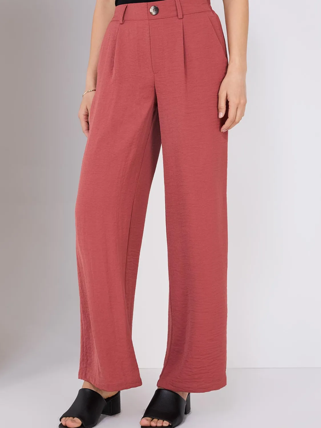Suzy Shier Bottoms|Pants>Classic Rise Wide-Leg Pants