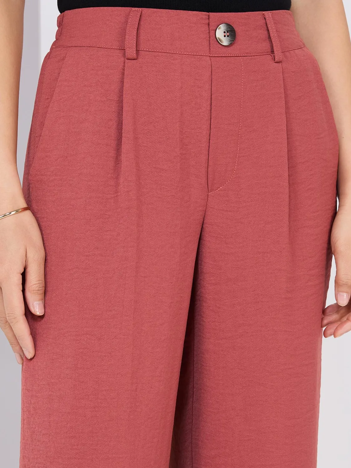 Suzy Shier Bottoms|Pants>Classic Rise Wide-Leg Pants