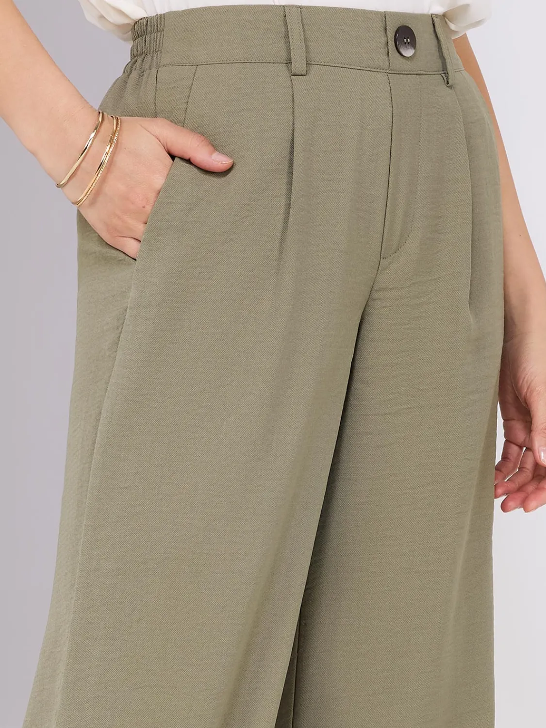 Suzy Shier Bottoms|Pants>Classic Rise Wide-Leg Pants