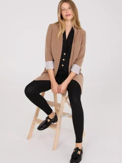 Suzy Shier Blazers & Vests>Collarless Open Blazer
