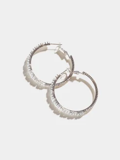 Suzy Shier Jewelry By Le Château>Crystal Hoop Earring