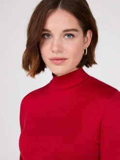 Suzy Shier Tops|Suzy Everyday>Double Layer Mock Neck Long Sleeve Top