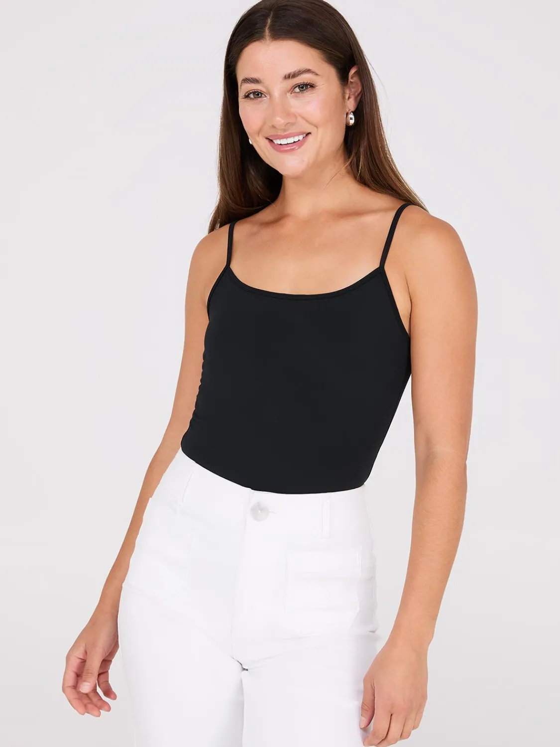 Suzy Shier Suzy Everyday|Sleeveless>Double Layer Spaghetti Strap Cami