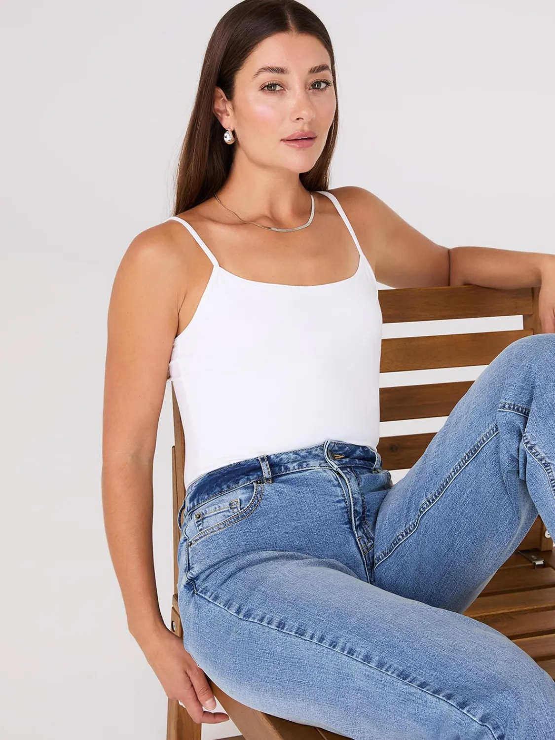 Suzy Shier Suzy Everyday|Sleeveless>Double Layer Spaghetti Strap Cami
