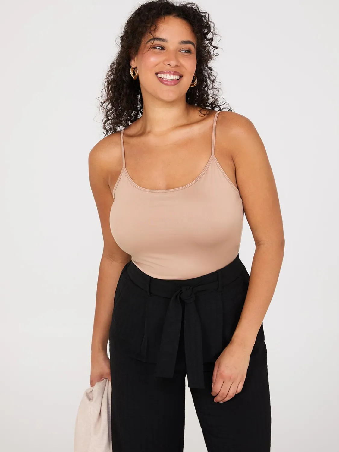 Suzy Shier Suzy Everyday|Sleeveless>Double Layer Spaghetti Strap Cami