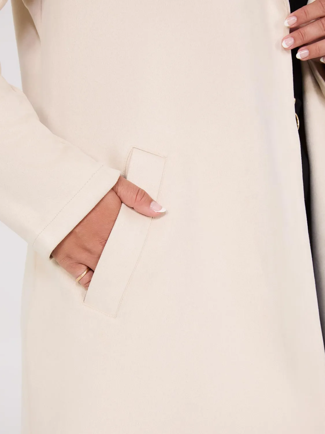 Suzy Shier Coats|Coats>Faux Suede Car Coat