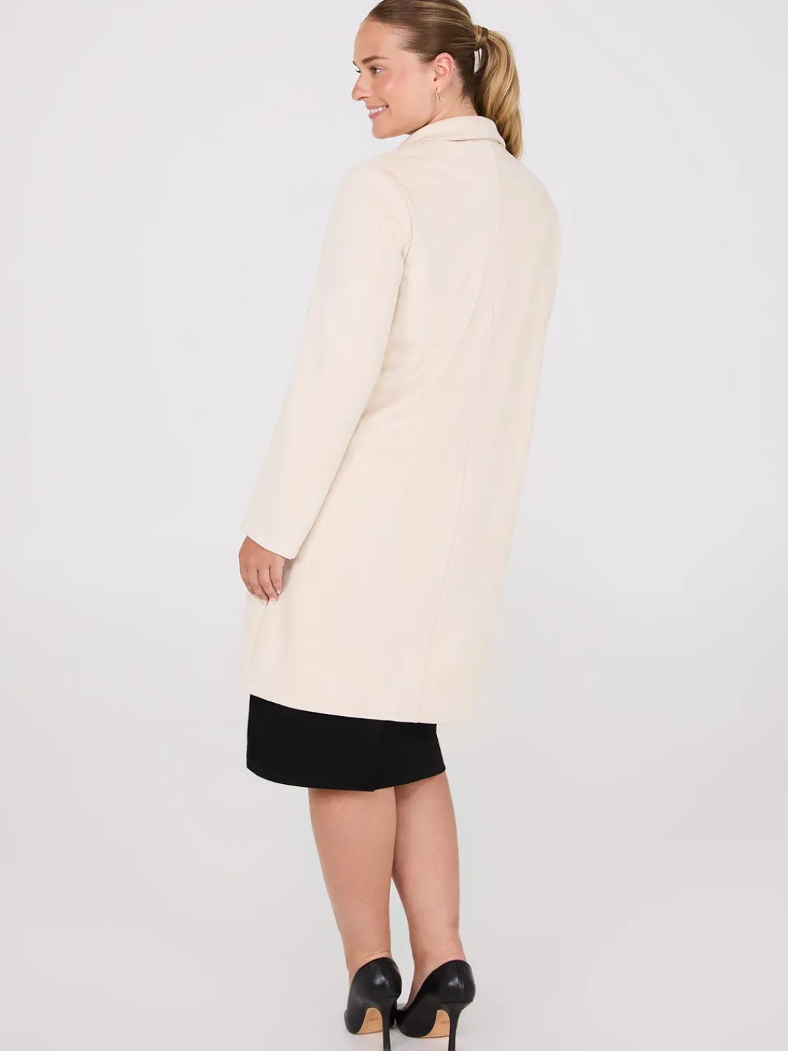 Suzy Shier Coats|Coats>Faux Suede Car Coat