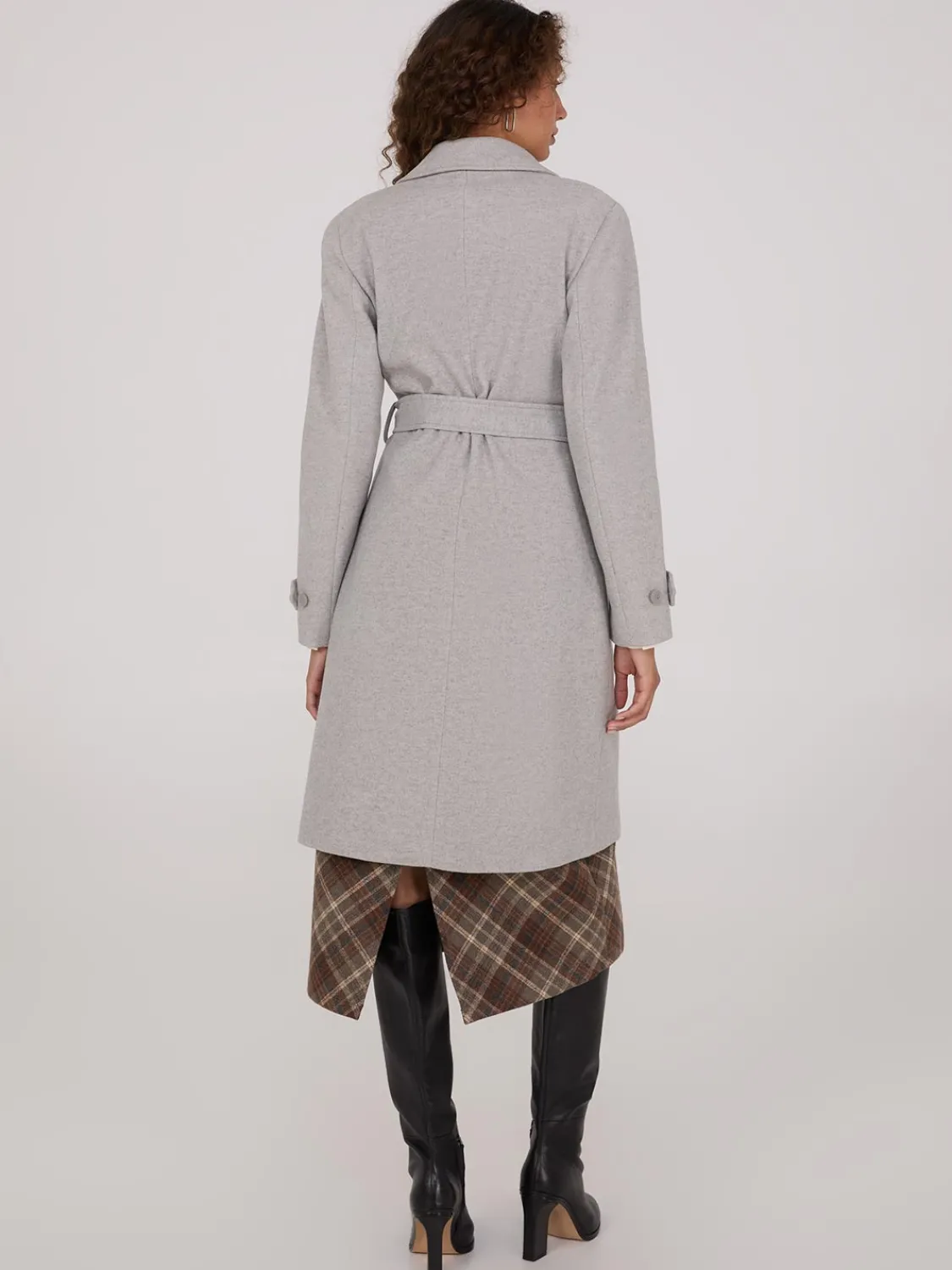 Suzy Shier Coats|Coats>Faux Wool Wrap Coat