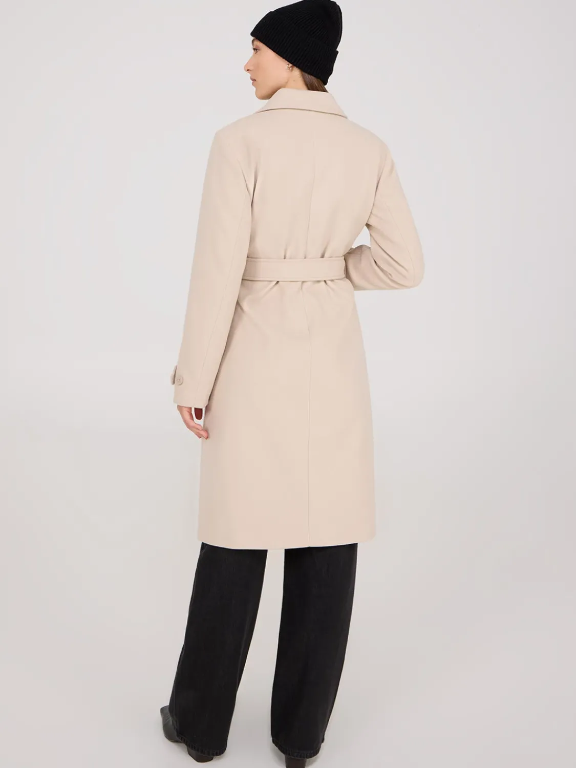 Suzy Shier Coats|Coats>Faux Wool Wrap Coat