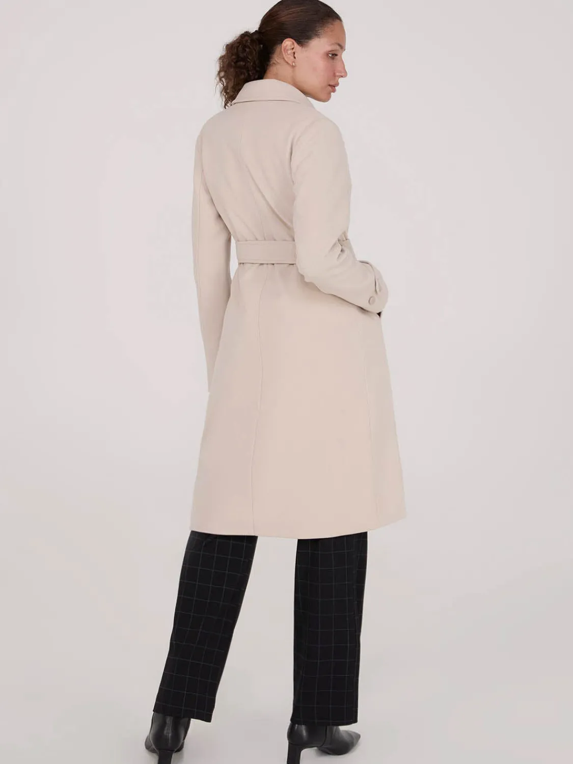 Suzy Shier Coats|Coats>Faux Wool Wrap Coat