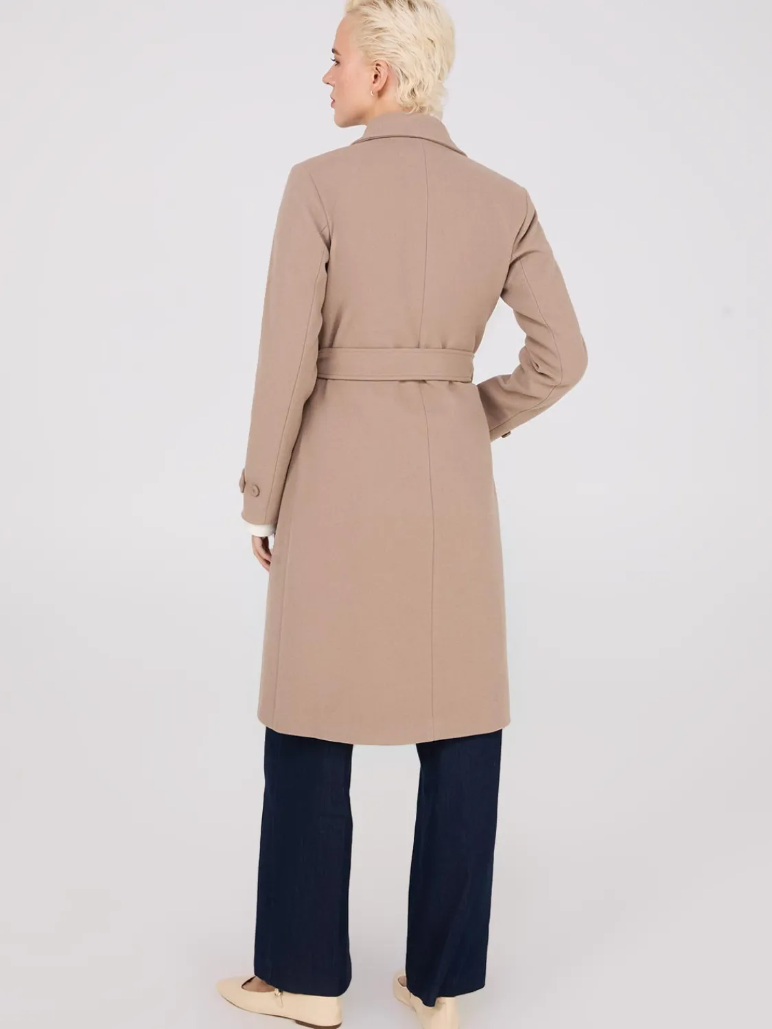 Suzy Shier Coats|Coats>Faux Wool Wrap Coat