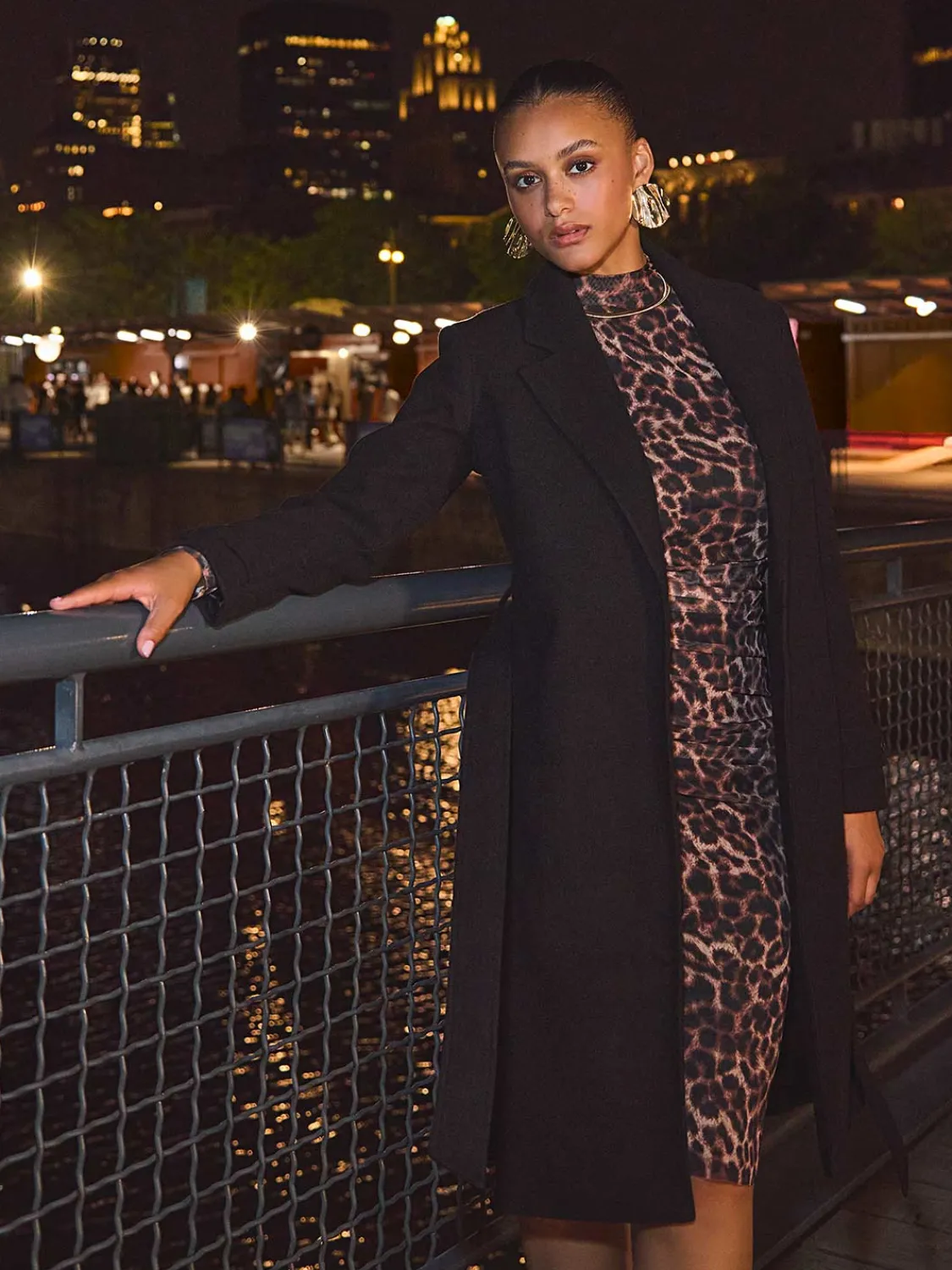 Suzy Shier Coats|Coats>Faux Wool Wrap Coat