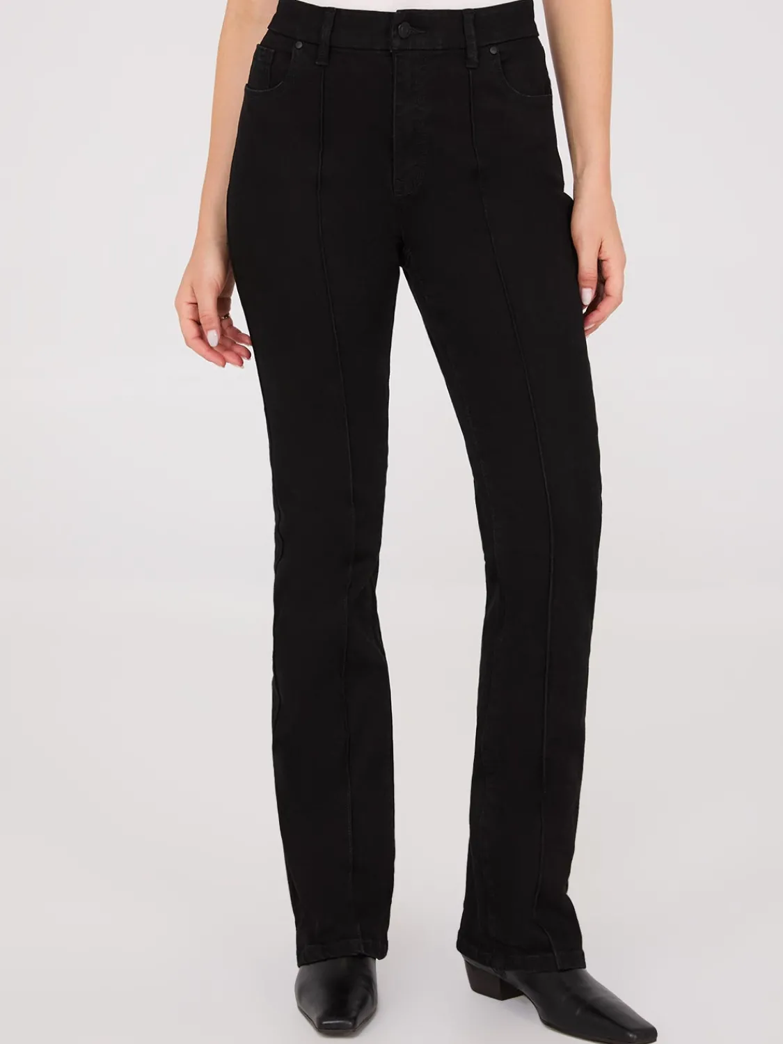 Suzy Shier Jeans|Pants>Front Pintuck Bootcut Jeans