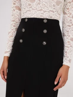 Suzy Shier Skirts>Front Slit Pencil Skirt
