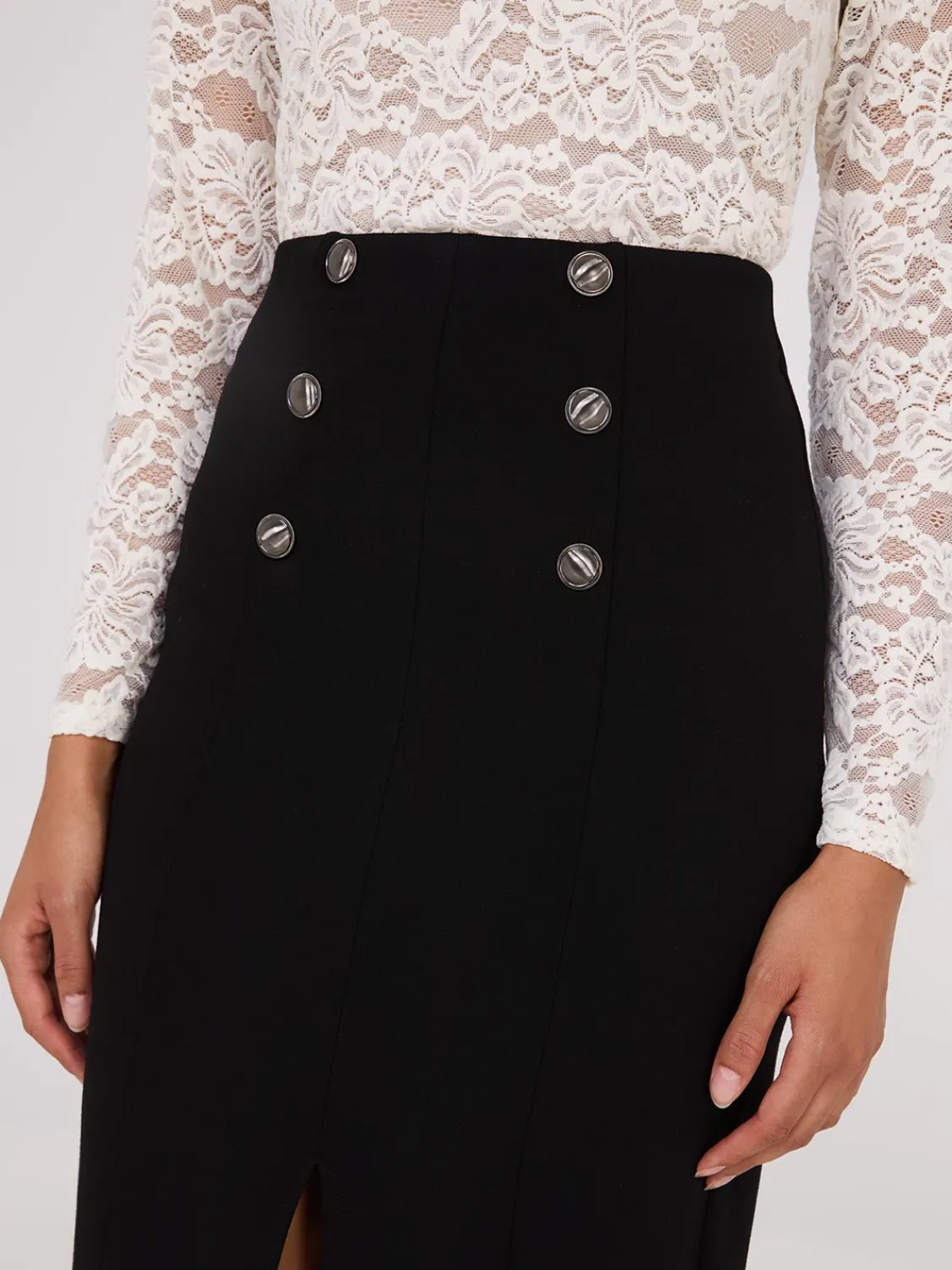 Suzy Shier Skirts>Front Slit Pencil Skirt