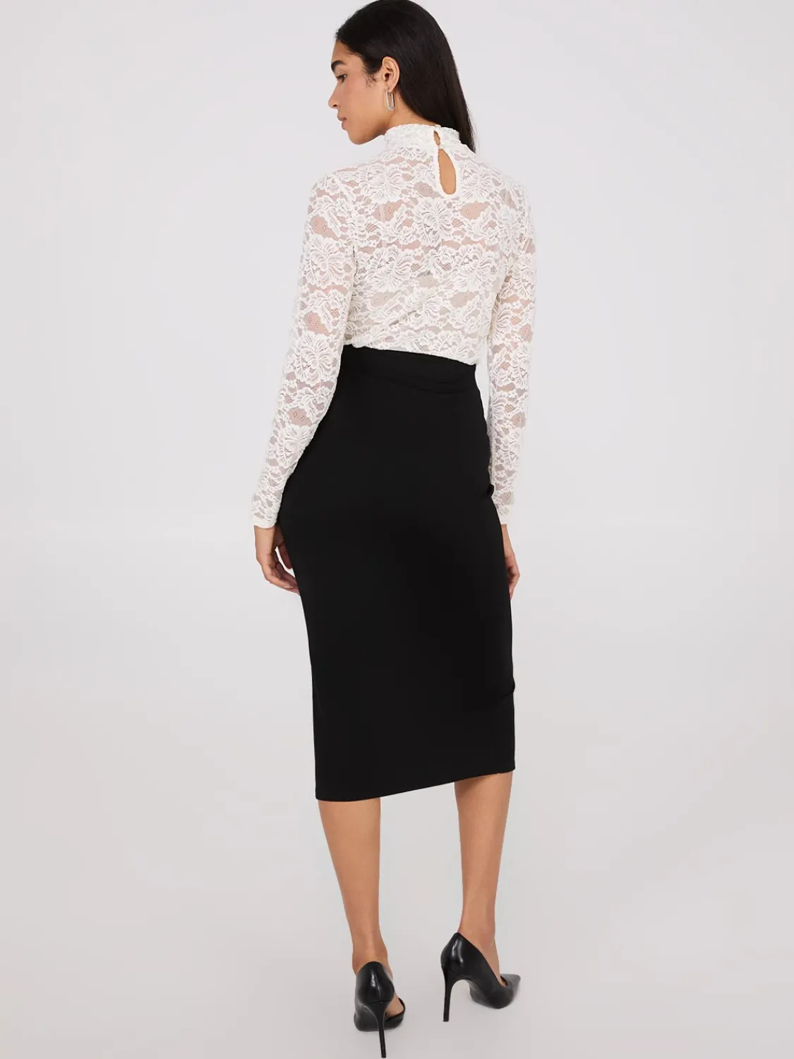 Suzy Shier Skirts>Front Slit Pencil Skirt