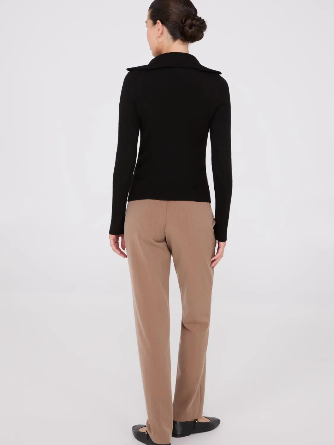 Suzy Shier Long Sleeve|Sweaters & Cardigans>Half-Zip High-Neck Sweater
