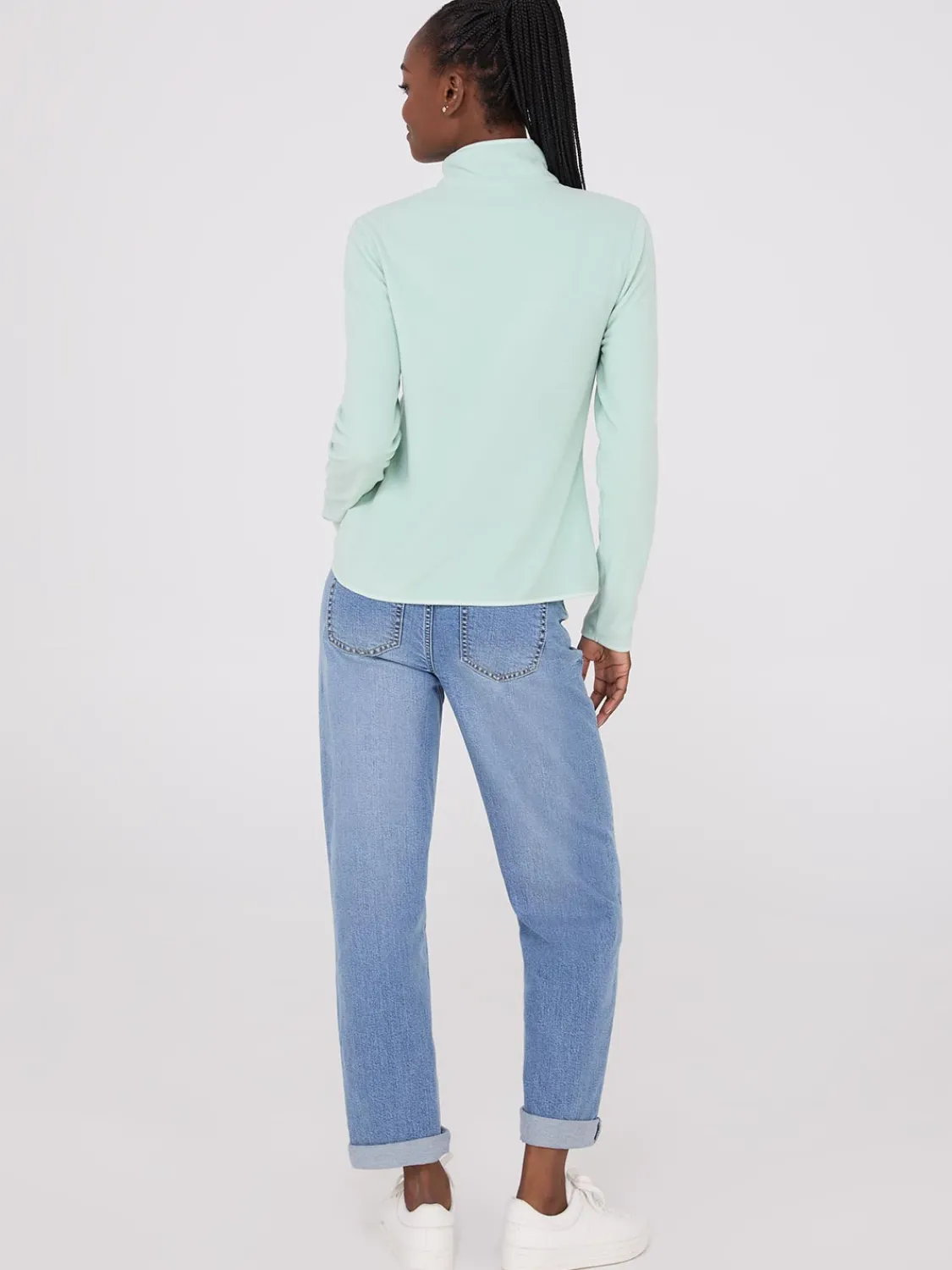 Suzy Shier Lounge & Pjs|Long Sleeve>Half-Zip Polar Fleece Top