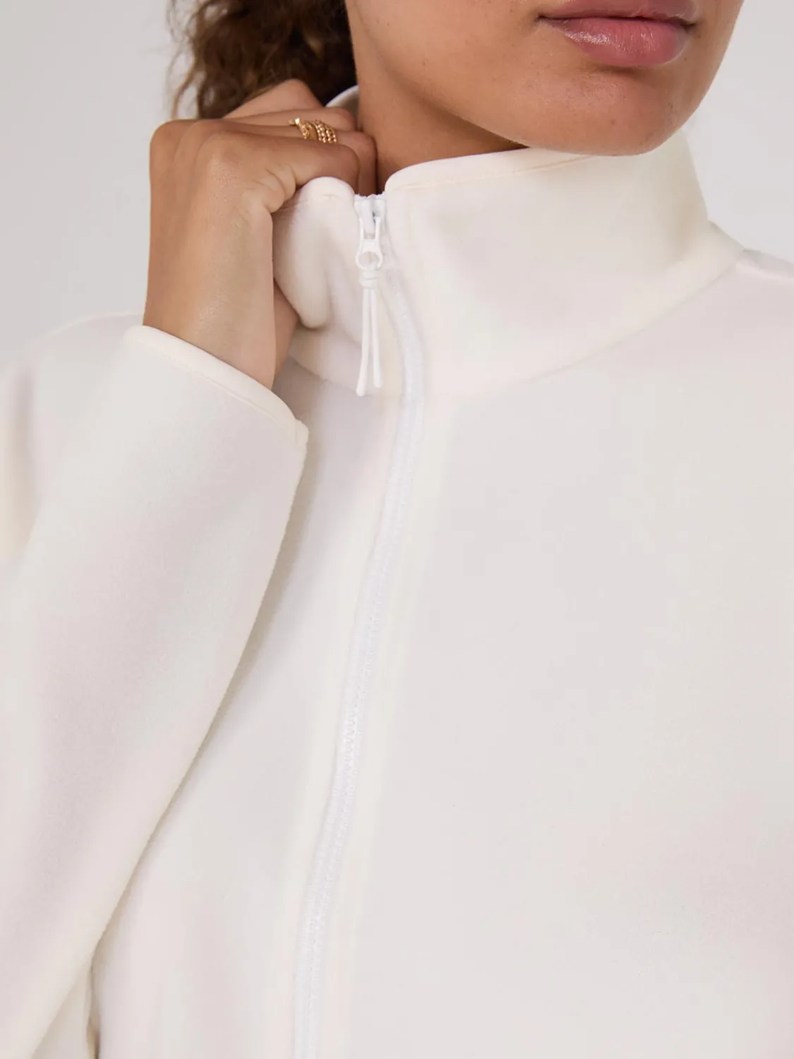 Suzy Shier Lounge & Pjs|Long Sleeve>Half-Zip Polar Fleece Top