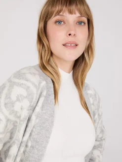Suzy Shier Long Sleeve|Sweaters & Cardigans>Jacquard Drop Shoulder Duster