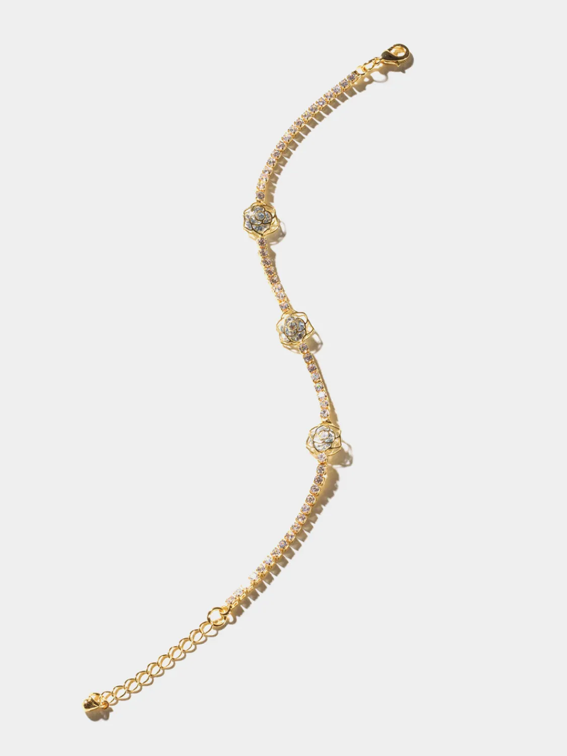 Suzy Shier Jewelry By Le Château>Jewelled Flower Bracelet