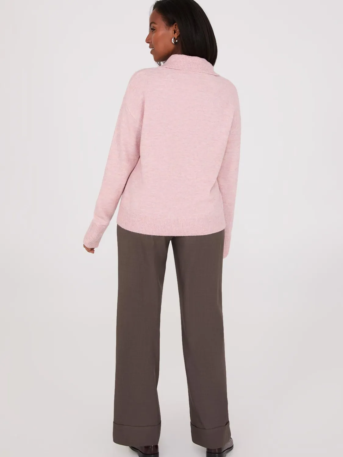 Suzy Shier Long Sleeve|Sweaters & Cardigans>Johnny Collar Long Sleeve Sweater