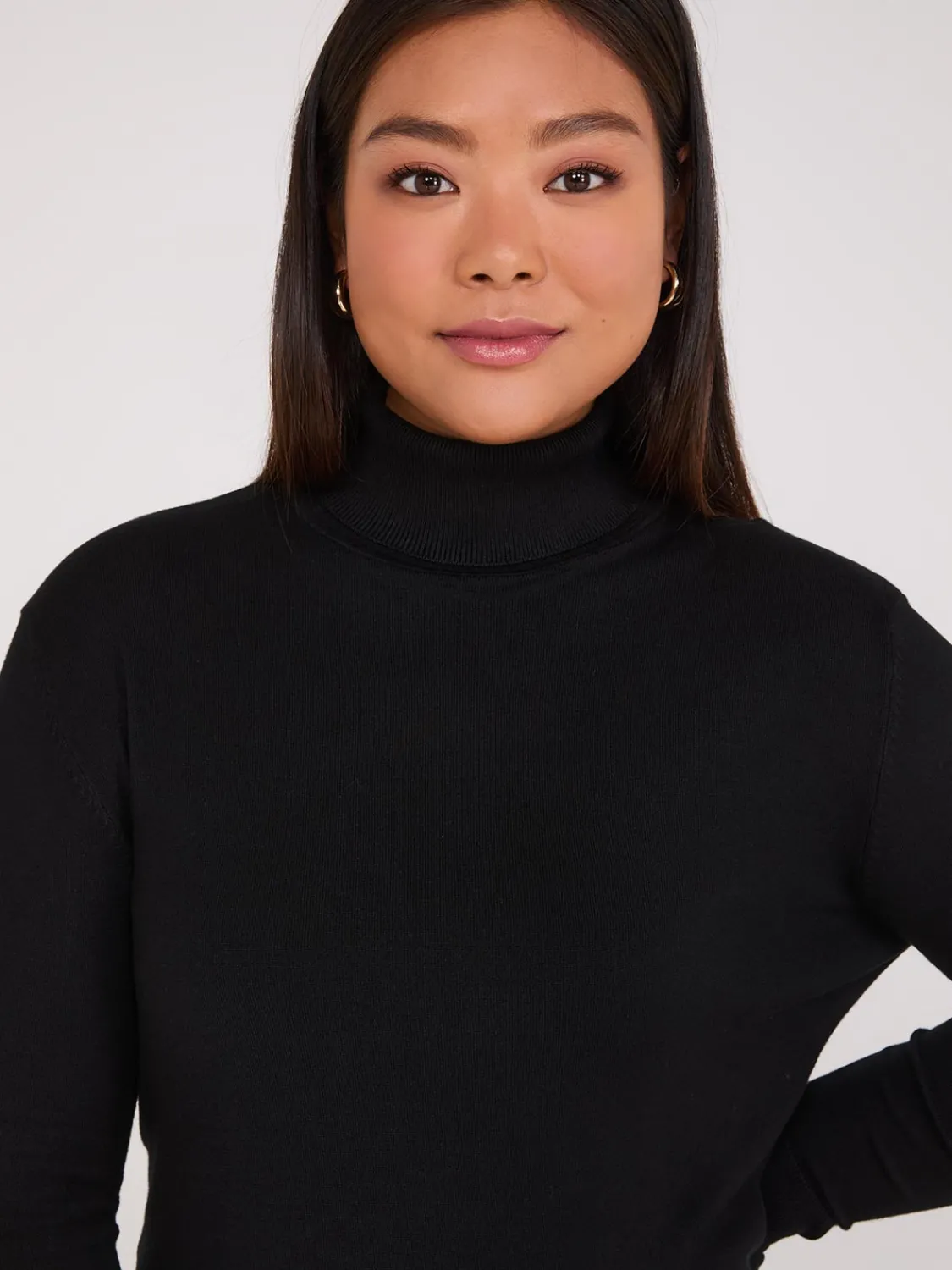 Suzy Shier Long Sleeve|Sweaters & Cardigans>Knit Jersey Turtleneck Sweater