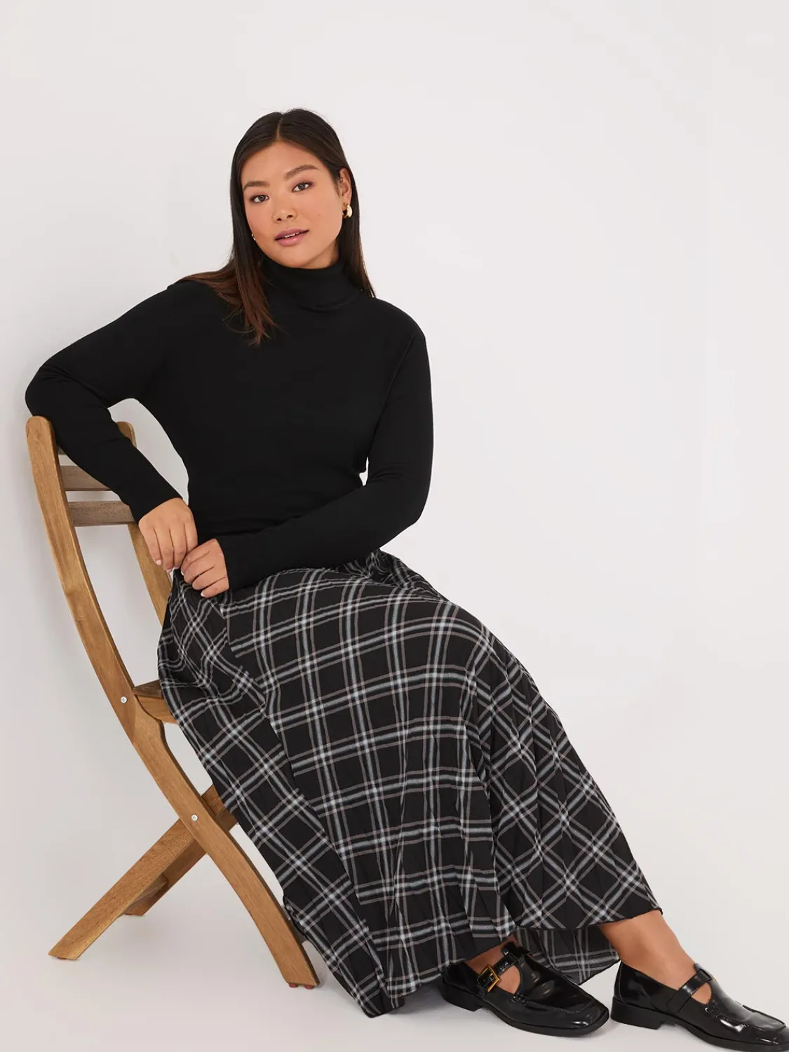 Suzy Shier Long Sleeve|Sweaters & Cardigans>Knit Jersey Turtleneck Sweater