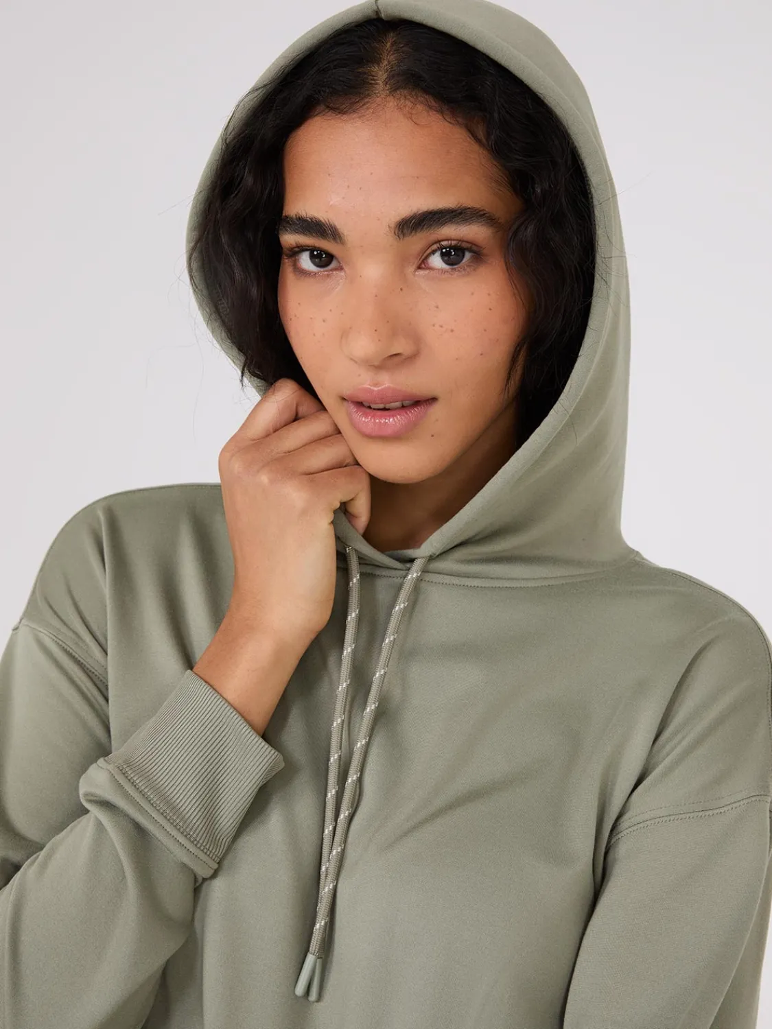 Suzy Shier Lounge & Pjs|Long Sleeve>Lightweight Fleece Hoodie