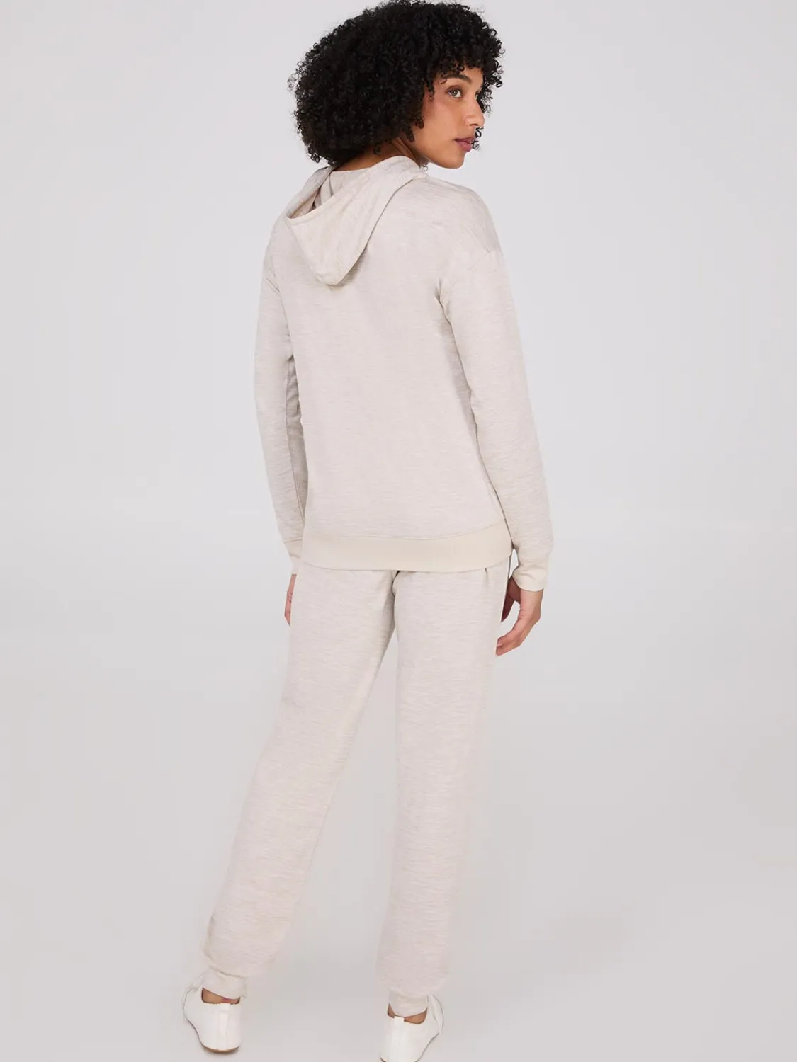 Suzy Shier Lounge & Pjs|Long Sleeve>Lightweight Fleece Hoodie
