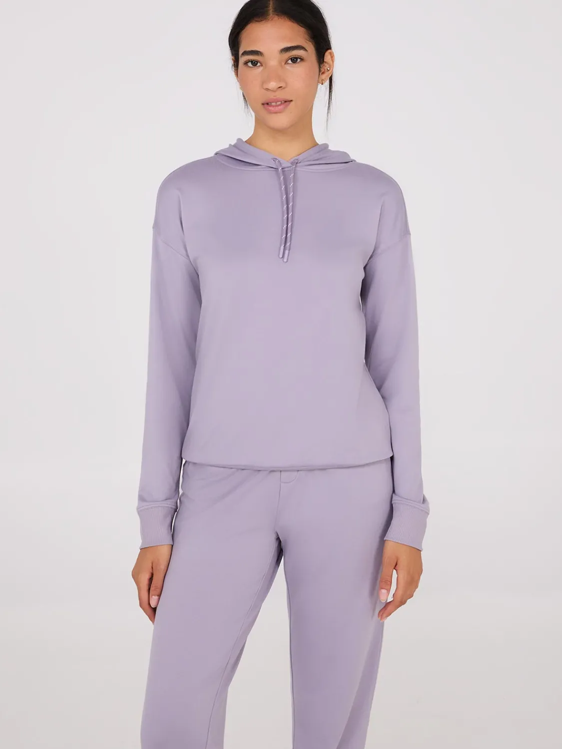 Suzy Shier Lounge & Pjs|Long Sleeve>Lightweight Fleece Hoodie