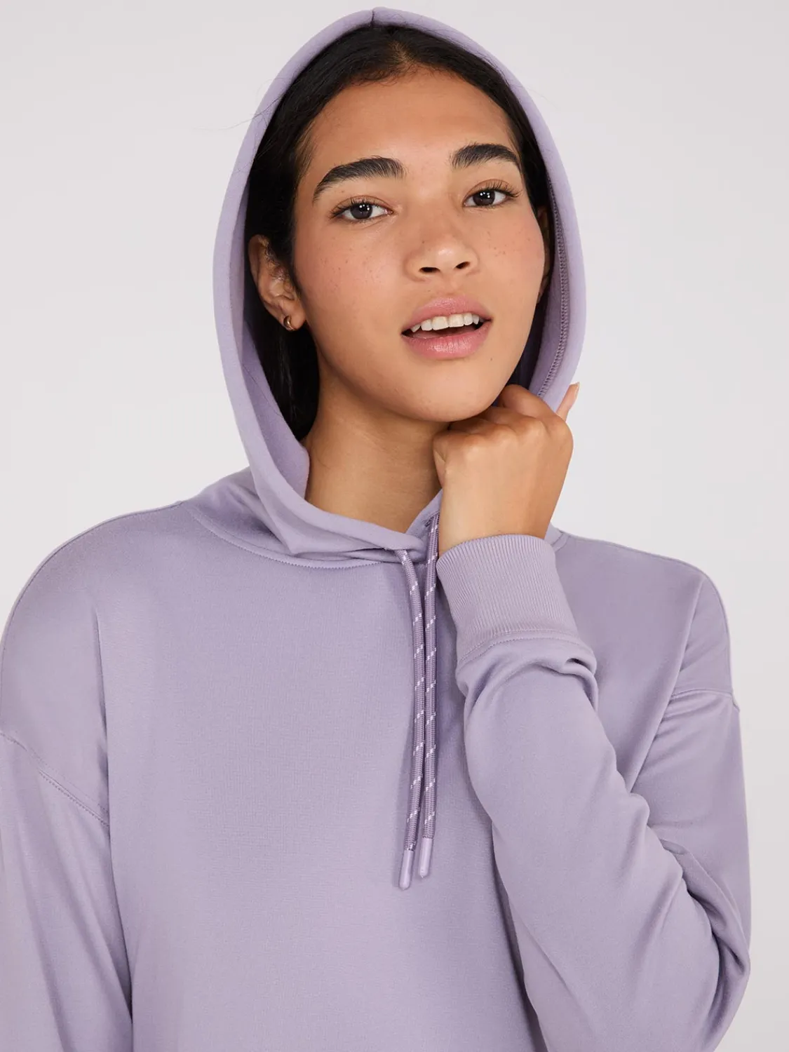 Suzy Shier Lounge & Pjs|Long Sleeve>Lightweight Fleece Hoodie