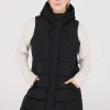 Suzy Shier Puffers & Jackets|Puffers & Jackets>Long Hooded Puffer Vest