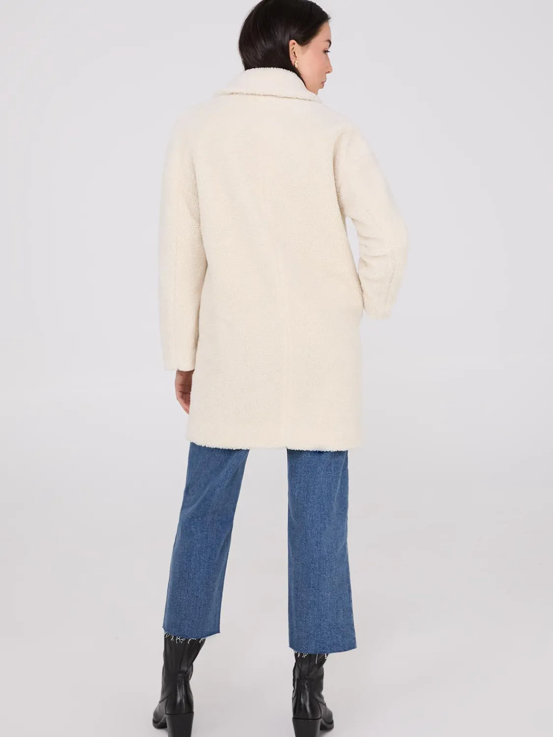 Suzy Shier Coats|Coats>Long Sherpa Teddy Coat