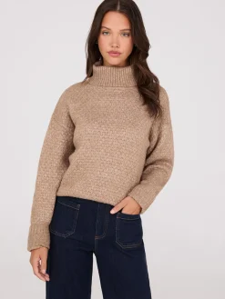 Suzy Shier Long Sleeve|Sweaters & Cardigans>Melange Diamond Honeycomb Stitch Sweater