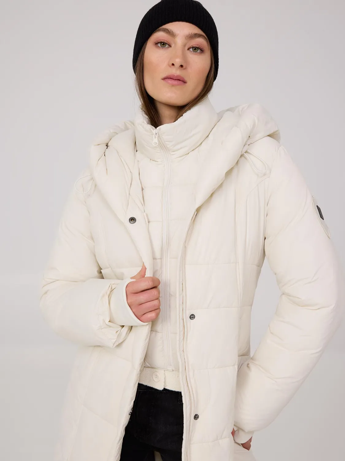 Suzy Shier Puffers & Jackets|Puffers & Jackets>Mid-Length Fooler Puffer Jacket