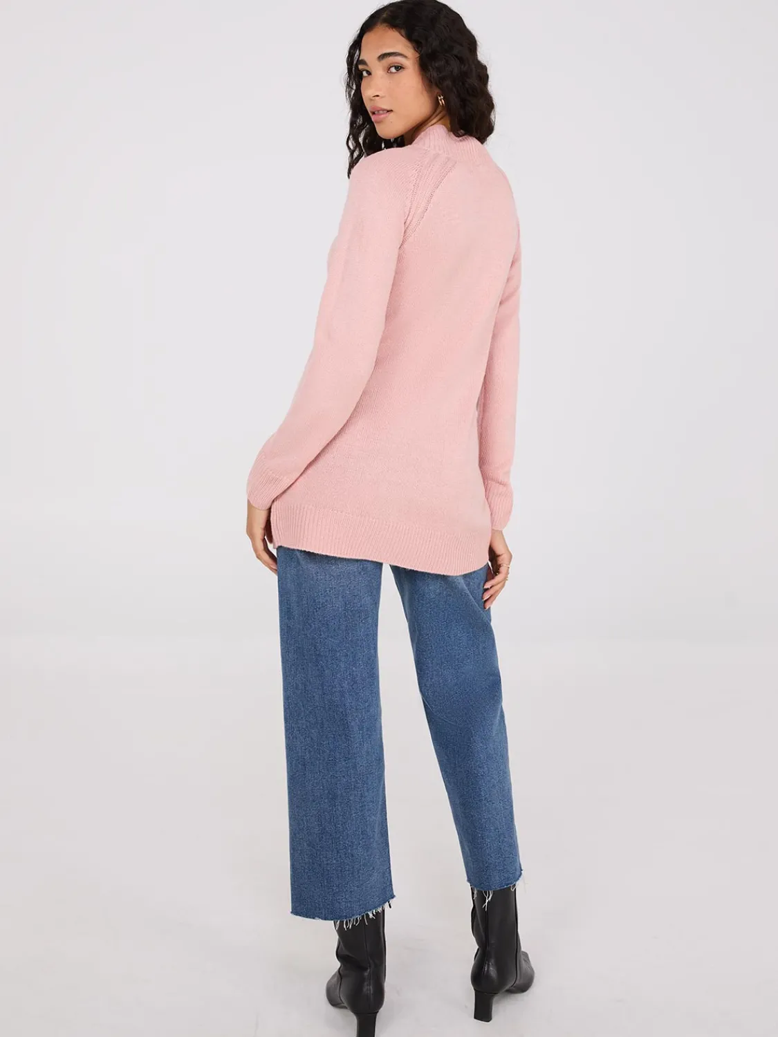 Suzy Shier Long Sleeve|Sweaters & Cardigans>Mock Neck Raglan Sleeve Sweater