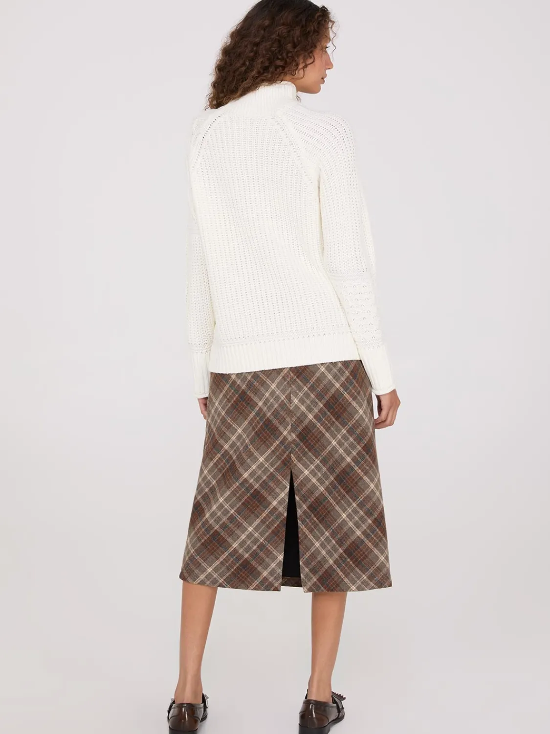 Suzy Shier Long Sleeve|Sweaters & Cardigans>Multi Cable Knit Mock Neck Sweater