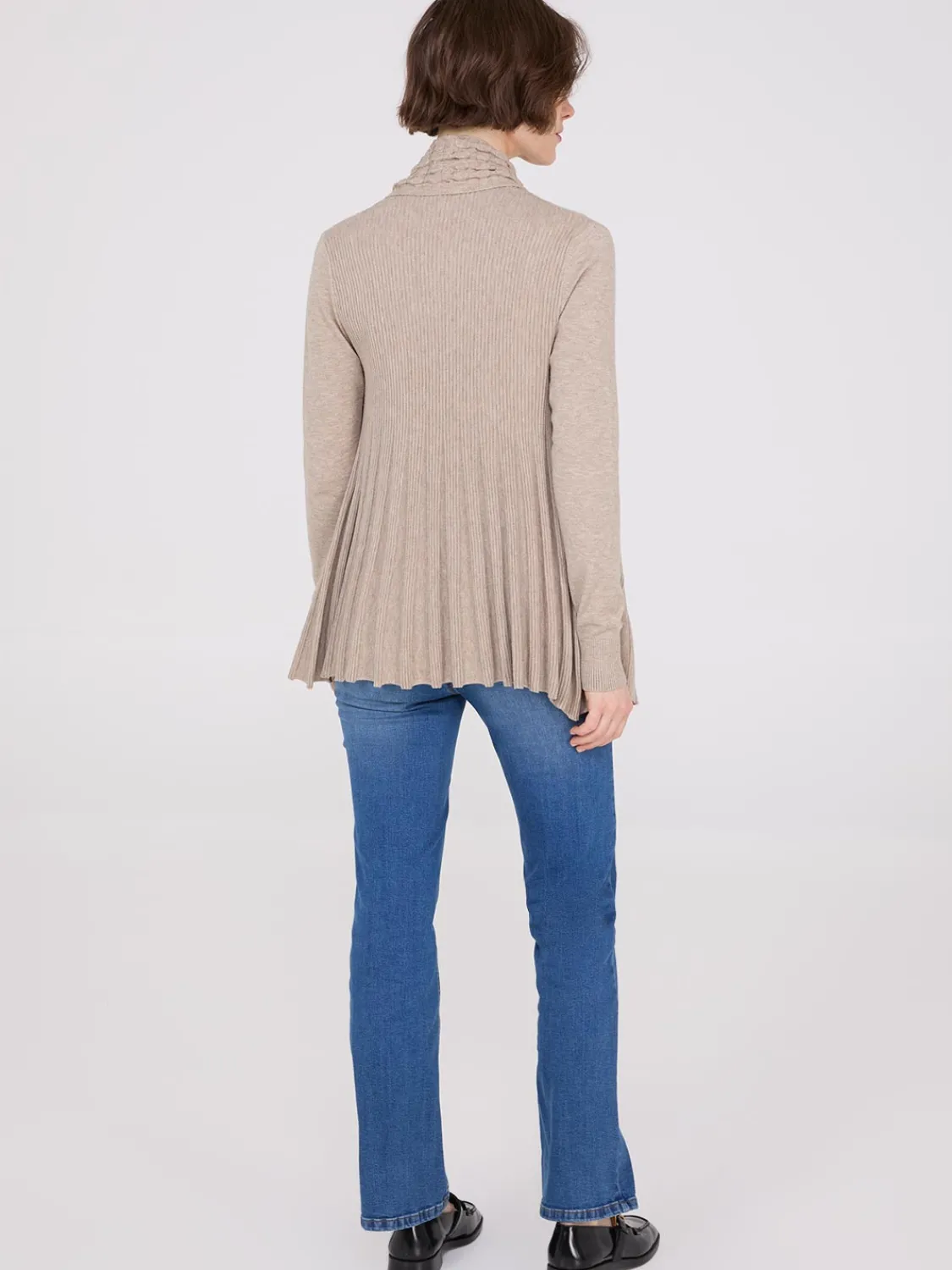 Suzy Shier Long Sleeve|Sweaters & Cardigans>Multi Stitch Shawl Collar Duster Cardigan