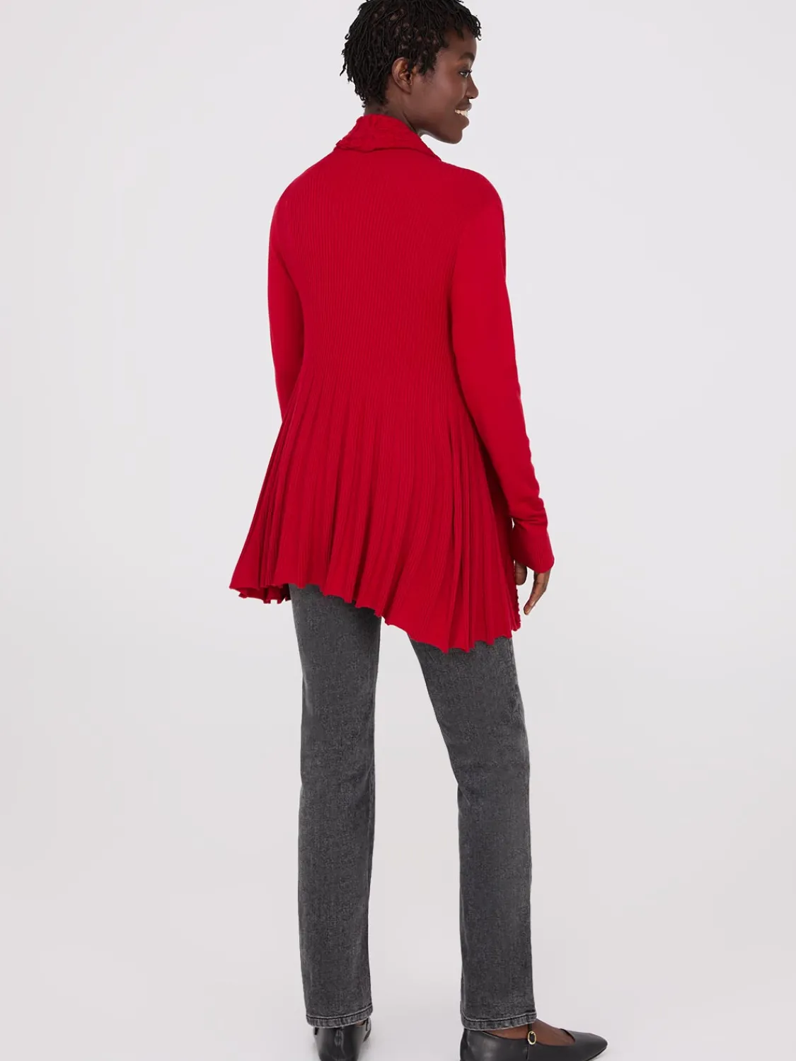 Suzy Shier Long Sleeve|Sweaters & Cardigans>Multi Stitch Shawl Collar Duster Cardigan