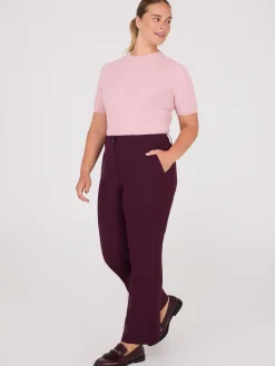 Suzy Shier Suiting|Bottoms>No Waistband Straight Leg Pants